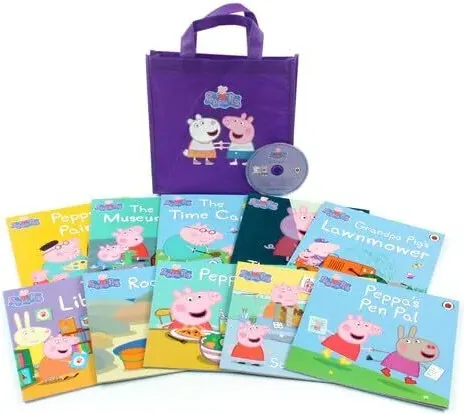 Coperta cărții Peppa Pig 10 Book Collection + CD (Purple Bag)