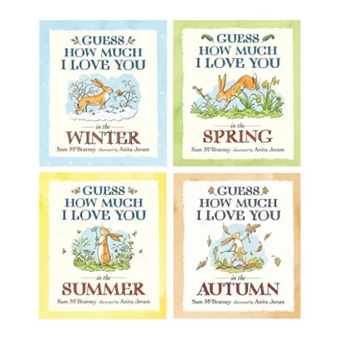 Coperta cărții Sam Mcbratney Guess How Much I Love You 4 Books Collection Set (winter, Spring, Summer, Autumn)