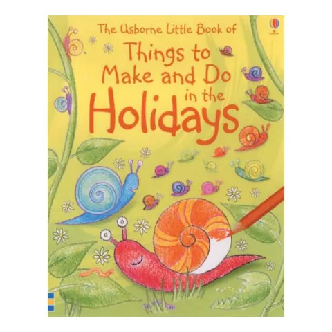 Coperta cărții The Usborne Little Book of Things to Make and Do in the Holidays