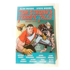Coperta cărții Tom Strong's Terrific Tales, Alan Moore, Leah Moore, Steve Moore