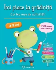 Coperta cărții Imi place la gradinita. Cartea mea de activitati (4-5 ani)