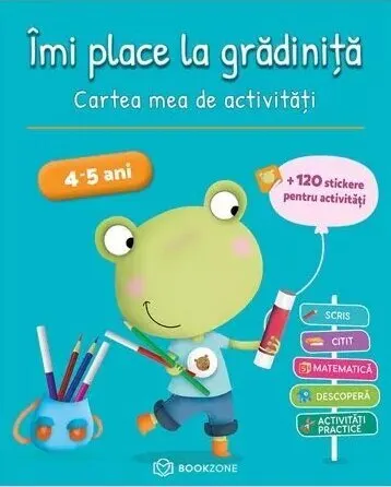 Coperta cărții Imi place la gradinita. Cartea mea de activitati (4-5 ani)