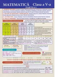 Coperta cărții Pliant. Matematica. Clasa a V-a, partea I