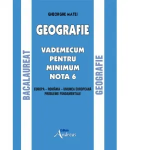 Coperta cărții Geografie BAC. Vademecum pentru minimum nota 6