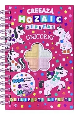 Coperta cărții Creeaza mozaic sidefat. Unicorni