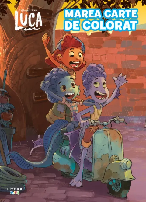 Coperta cărții Disney Pixar. Luca. Marea carte de colorat