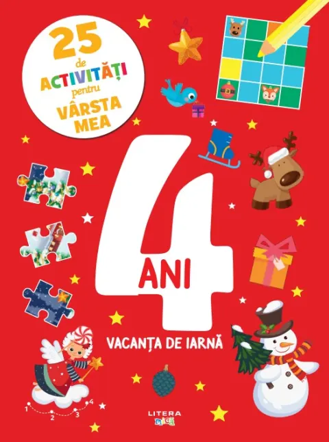 Coperta cărții 25 de activitati pentru varsta mea. 4 ani. Vacanta de iarna