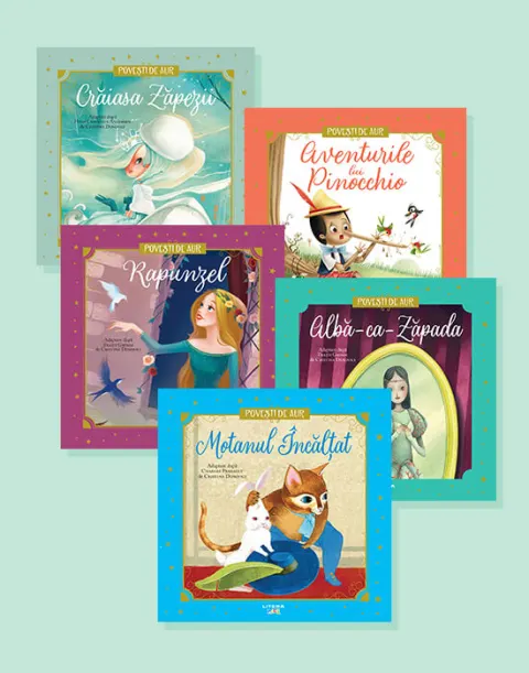 Coperta cărții Pachet 2 Povesti de aur (5 volume)