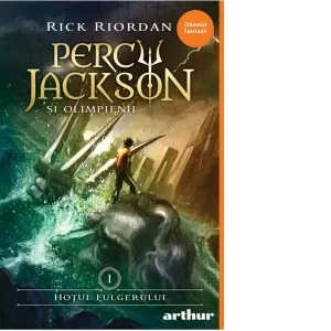 Coperta cărții Percy Jackson si Olimpienii. Hotul fulgerului 1