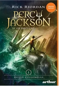 Coperta cărții Percy Jackson si Olimpienii. Hotul fulgerului 1