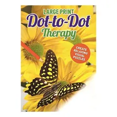 Coperta cărții Large Print Dot-to-Dot Therapy