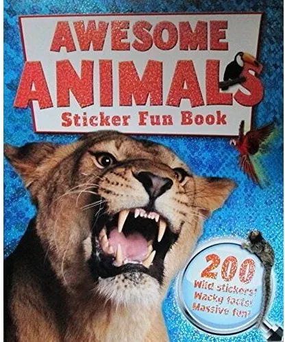 Coperta cărții Awesome Animals Sticker Fun Book