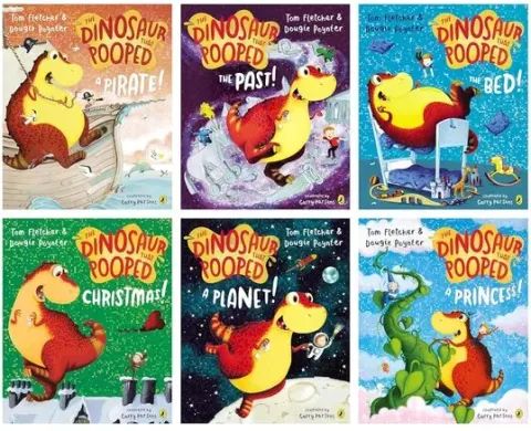 Coperta cărții The Dinosaurs That Pooped Collection 4 Books Pack Set