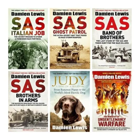 Coperta cărții Damien Lewis 6 Books Collection Set (Judy: A Dog in a Million, The Ministry of Ungentlemanly Warfare, SAS Ghost Patrol, SAS Italian Job, SAS Band of Brothers & SAS Brothers in Arms)