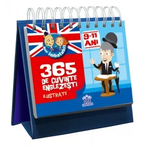 Coperta cărții Calendar 365 de cuvinte englezesti ilustrate 9-11 ani