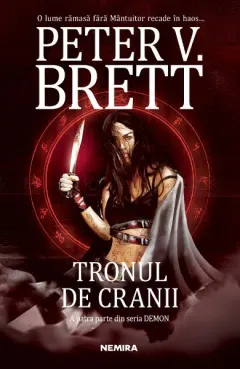 Coperta cărții Tronul de cranii (seria Demon, partea a IV-a)
