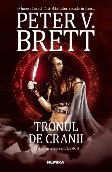 Coperta cărții Tronul de cranii (seria Demon, partea a IV-a)