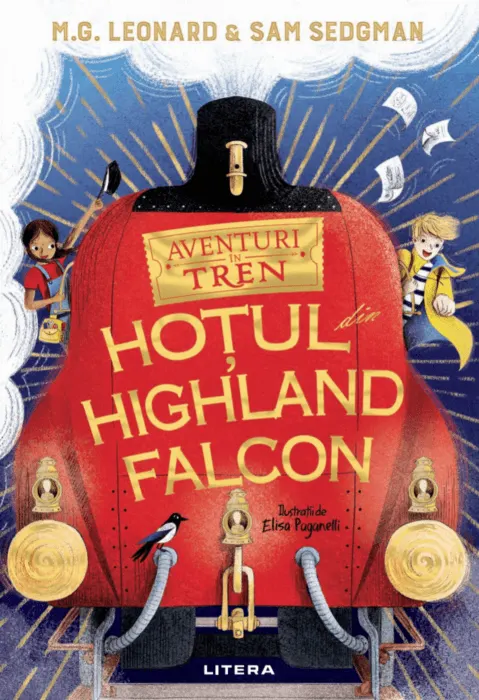 Coperta cărții Aventuri in tren. Hotul din Highland Falcon