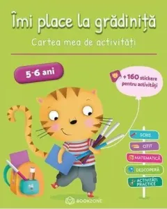 Coperta cărții Imi place la gradinita. Cartea mea de activitati (5-6 ani)