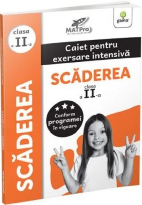 Coperta cărții Scaderea. Caiet pentru exersare intensiva. Clasa a II-a