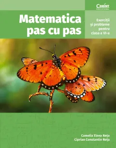Coperta cărții Matematica pas cu pas. Exerciții și probleme pentru clasa a VI-a
