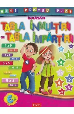 Coperta cărții Invatam tabla inmultirii si impartirii