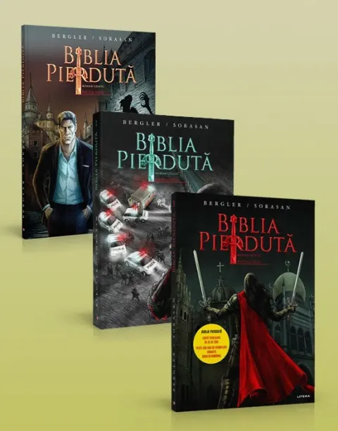 Coperta cărții Pachet Biblia pierduta Roman grafic - Igor Bergler