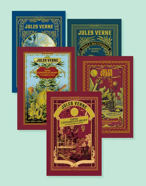 Coperta cărții Pachet 2 Jules Verne (5 volume)