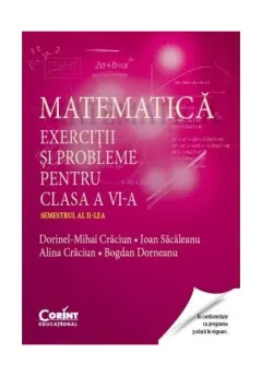 Coperta cărții Matematică. Exerciții și probleme pentru clasa a VI-a. Semestrul al II-lea
