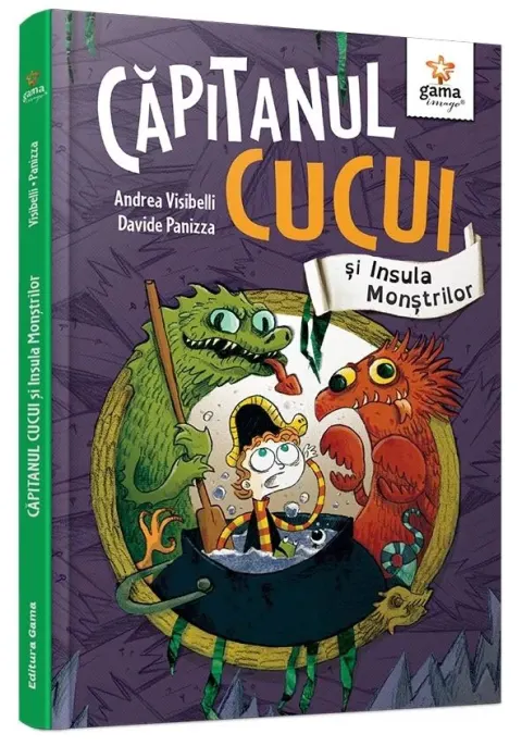 Coperta cărții Capitanul Cucui si insula monstrilor