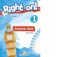 Coperta cărții Curs engleza Right on! 1 Grammar Book Student's Book cu Digibook App
