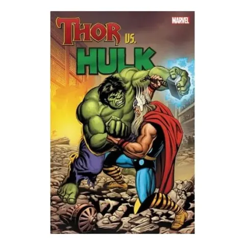 Coperta cărții Thor vs. Hulk, Stan Lee, Roy Thomas, Steve Englehart, Bill Mantlo, Jack Kirby