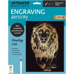 Coperta cărții Art Maker Made Simple Engraving Artistry: Prowling(...)