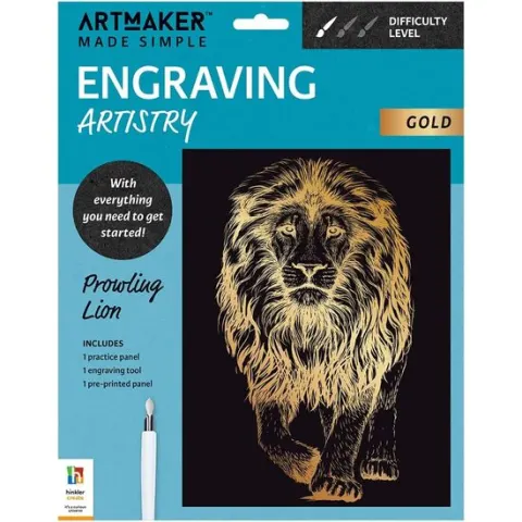 Coperta cărții Art Maker Made Simple Engraving Artistry: Prowling(...)