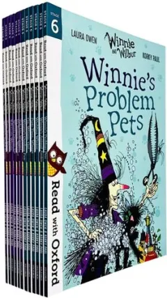 Coperta cărții Read With Oxford: Winnie and Wilbur 12 Books Collection Set Level Stage 5 & 6 (Age 5 - 6) (Tidy Up,Winnie!, It's Teatime,Winnie!, Winnie Dresses Up, Winnie's Outdoor Fun and More)