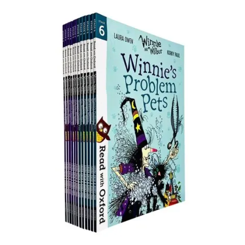Coperta cărții Read With Oxford: Winnie and Wilbur 12 Books Collection Set Level Stage 5 & 6 (Age 5 - 6) (Tidy Up,Winnie!, It's Teatime,Winnie!, Winnie Dresses Up, Winnie's Outdoor Fun and More)
