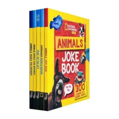 Coperta cărții National Geographic Kids A Fun-Filled Family Game Animals 5 Books Collection Set(True or False?, Animals Riddle Book, Animals Joke Book, World Would You Rather? & Animals Would You Rather?)