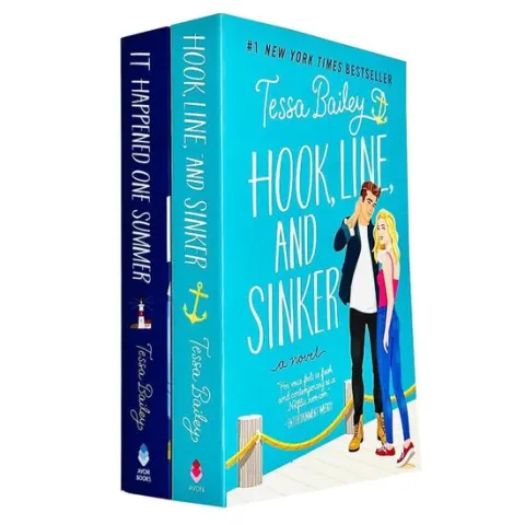 Coperta cărții It Happened One Summer Series 2 Books Collection Set By Tessa Bailey (it Happened One Summer, Hook Line And Sinker)