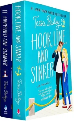 Coperta cărții It Happened One Summer Series 2 Books Collection Set By Tessa Bailey (it Happened One Summer, Hook Line And Sinker)