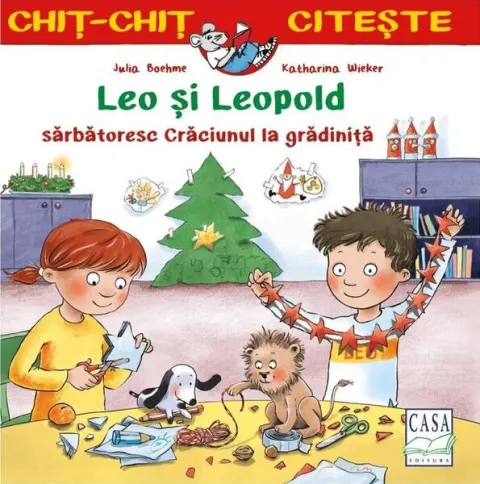 Coperta cărții Leo și Leopold sărbătoresc Crăciunul la grădiniță