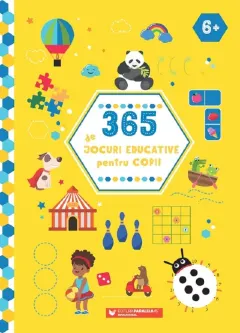 Coperta cărții 365 de jocuri educative pentru copii (+6 ani)