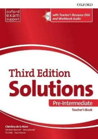 Coperta cărții Solutions 3E Pre-Intermediate Teacher's Pack
