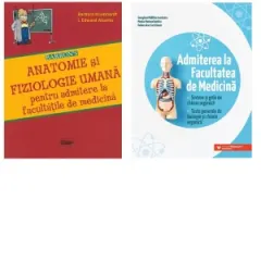Coperta cărții Pachet Barrons Admitere la medicina (2 carti): 1. Barrons Anatomie si fiziologie umana pentru admitere la facultatile de medicina; 2. Admiterea la Facultatea de Medicina. Sinteze si grile de chimie organica. Teste generale de biologie si chimie organica
