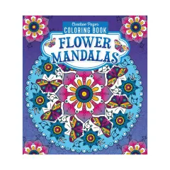 Coperta cărții Flower Mandalas Creative Pages Coloring Book