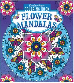 Coperta cărții Flower Mandalas Creative Pages Coloring Book