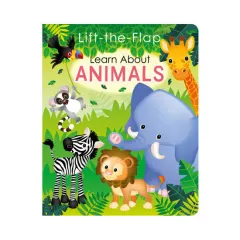 Coperta cărții Lift-the flap all about animals
