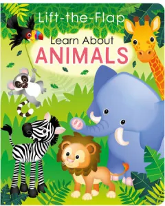 Coperta cărții Lift-the flap all about animals