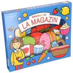 Coperta cărții La magazin. Carte cu puzzle. Bebe învață
