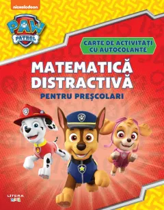 Coperta cărții Patrula Catelusilor. Matematica distractiva pentru prescolari. Carte de activitati cu autocolante