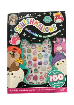 Coperta cărții Original Squishmallows. Activitati cu autocolante